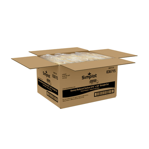 SeasonedCrisp LesSodium Savory 5/16 x 3/8 inch Straight Cut Fries, 5 Pound -- 6 per case