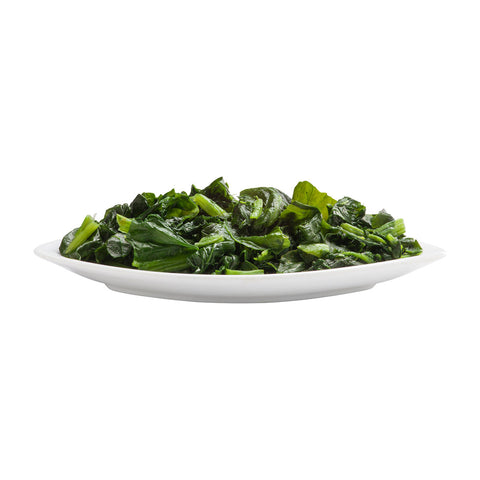Simplot IQF Chopped Spinach - 20 lb. package, 1 package per case