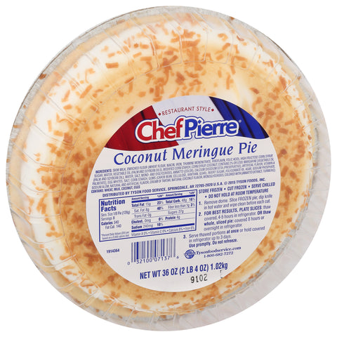 Pie Coconut Meringue W/domes 10