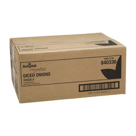 Simplot Classic Vegetables - Onion 3/8 Dices, 20 Pound.
