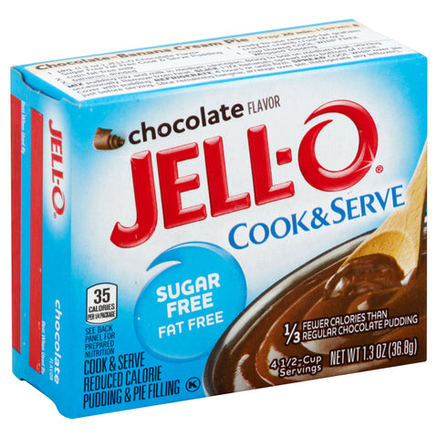 Jell-O PUDDING/PIE MIX CHOCOLATE SUGAR FREE