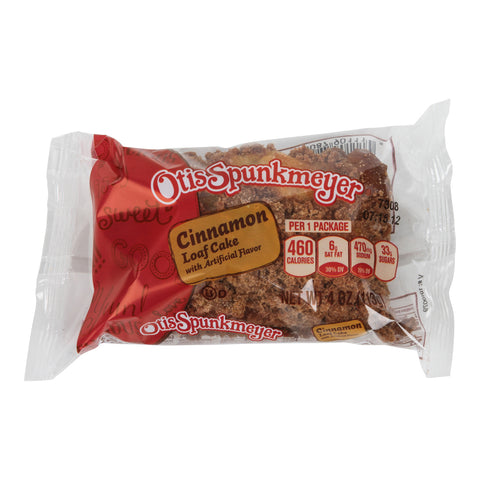 Otis Spunkmeyer Individually Wrapped Cinnamon Cake Crumb Loaf, 4 Ounce -- 24 per case.