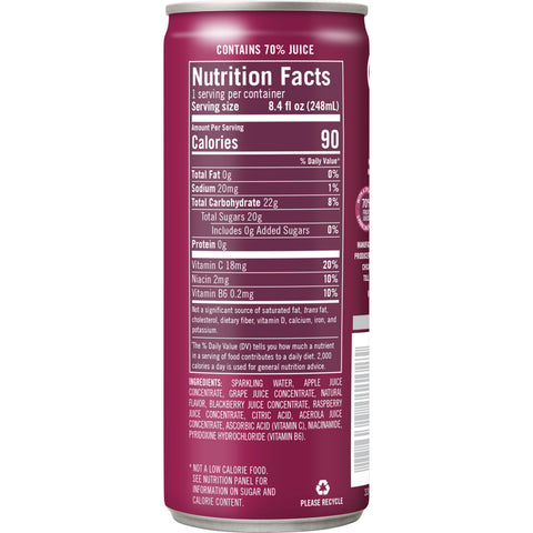 Izze JUICE SPARKLING BLACKBERRY CAN