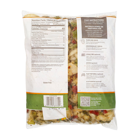 Roast Works Flame Roasted Peppers & Onions - 2.5 lb. package, 6 packages per case