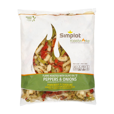 Roast Works Flame Roasted Peppers & Onions - 2.5 lb. package, 6 packages per case