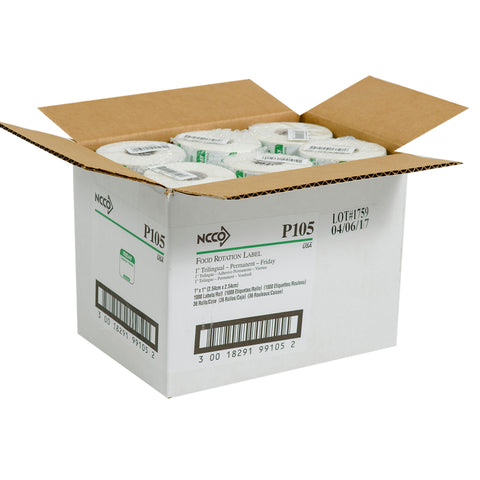 National Checking LABEL FRI TRILINGUAL 1X1 ROLL