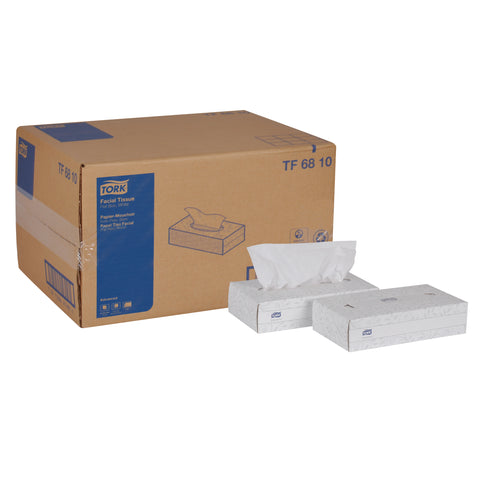 Tissue Facial Flat Box White 2-ply 8.2x7.9