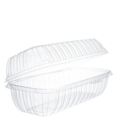 Dart Container Showtime Clear Hinged Hoagie Container, 29.9 Ounce - 100 count per bag -- 2 bags per case