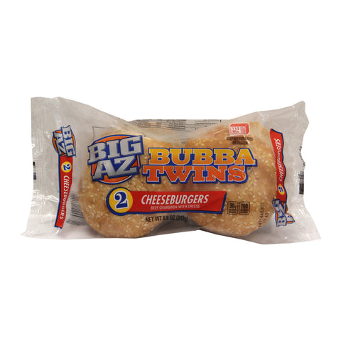 Advance Pierre Big Az Bubba Twin Charbroil Sandwich with Cheese, 8.8 Ounce -- 18 per case.