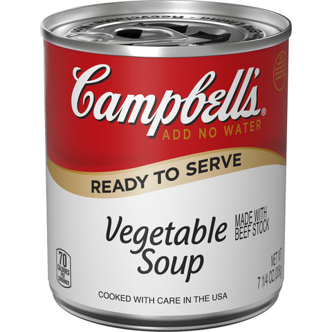 Campbells Ready To Serve Vegetable Soup - 7.25 oz. can, 24 per case