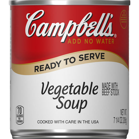 Campbells Ready To Serve Vegetable Soup - 7.25 oz. can, 24 per case