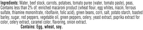 Campbells Ready To Serve Vegetable Soup - 7.25 oz. can, 24 per case
