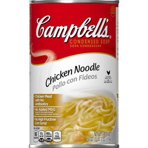 Campbells Chicken Noodle Soup - 50 oz. can, 12 per case