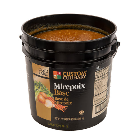 Custom Culinary Gold Label Mirepoix Base, 20 Pound.