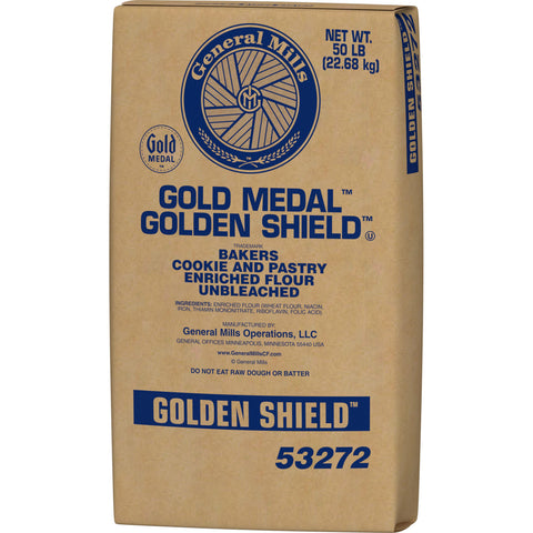 Gold Medal Golden Shield Unbleached Cookie and Pastry Enriched Flour, 50 Pound -- each
