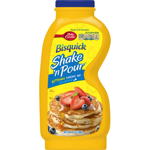 Bisquick Shake N Pour Buttermilk Pancake Mix, 10.6 Ounce -- 8 per case.
