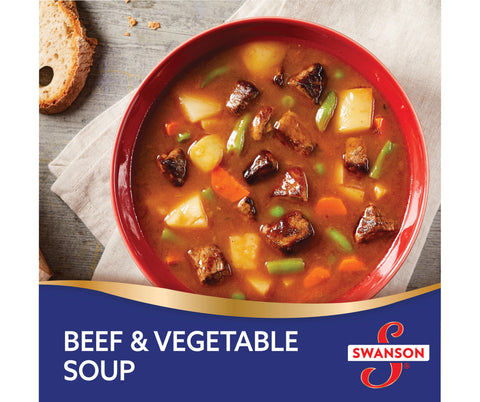 Swanson 50 Percent Less Sodium Beef Broth, 32 Ounce -- 12 per case.