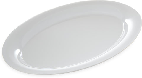 Carlisle PLATTER OVAL WIDE RIM DESIGNER DISPLAYWARE™ WHITE 21X15
