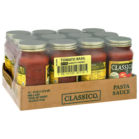 Classico Tomato & Basil Sauce, 26 Ounce -- 12 Case