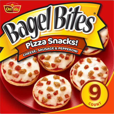 Bagel Bites Cheese, Sausage and Pepperoni Pizza Snack, 7 Ounce -- 8 per case