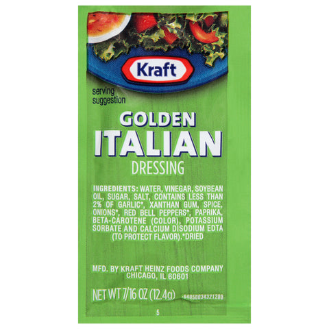 Dressing Italian Golden Single Serve Packet