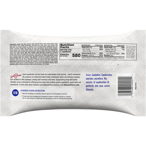 Landshire® SANDWICH ALL AMERICAN SUB IW 7.25 OZ 10000020011