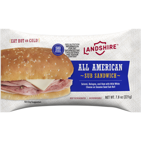 Sandwich All American Sub Iw 7.25 Oz 102001-012-1