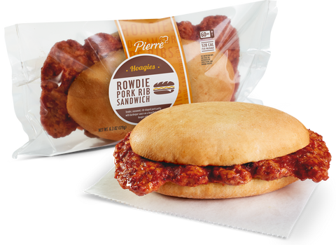 Pierre® SANDWICH ROWDIE RIB™ W/ BBQ SAUCE IW 6.3 OZ 10000001068