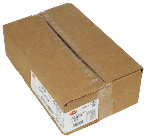 Chicken Leg Meat Strips F/ Stir Fry Raw Skinless Rtc 3263-0928