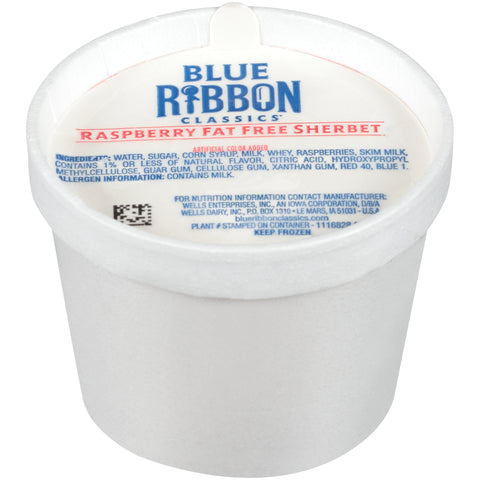 Blue Bunny ICE CREAM CUP SHERBET RASPBERRY