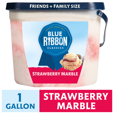 Blue Bunny ICE CREAM STRAWBERRY MARBLE PAIL