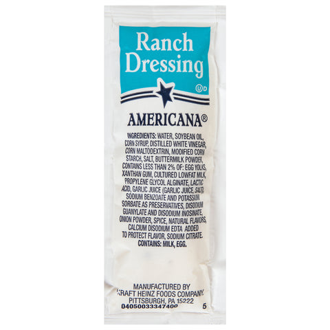 Americana® DRESSING RANCH BUTTERMILK SINGLE SERVE PACKET 7622810/78000846
