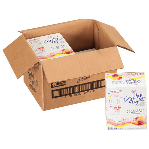 Crystal Light Single Serve Sugar-Free Raspberry Lemonade On-the-Go Powdered Mix, 0.1 ounce -- 120 per case