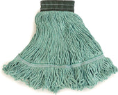 Flo-Pac® MOP HEAD MEDIUM LOOPED-END W/ GREEN BAND