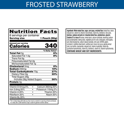 Pop Tarts Frosted Strawberry Toaster Pastry, 3.52 Ounce -- 72 per case.
