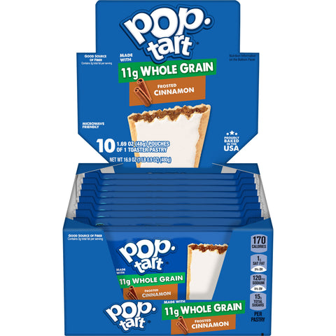 Pop Tarts Whole Grain Frosted Brown Sugar Cinnamon Toaster Pastry, 1.69 Ounce -- 120 per case