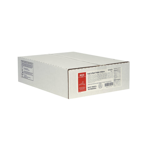 Advance Food Breaded Veal and Beef Patties Fritter, 4 Ounce -- 40 per case.