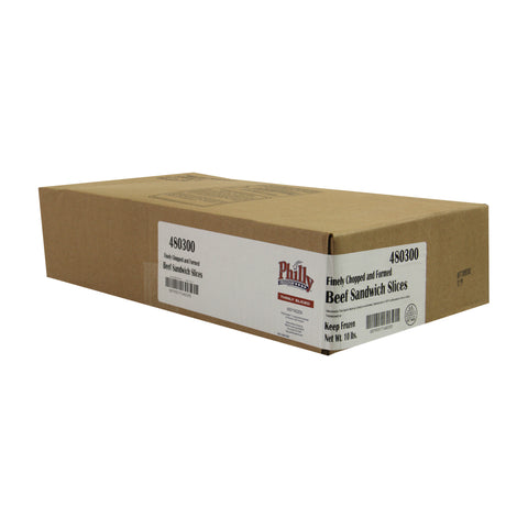 Philly Freedom® BEEF STEAK TRADITIONAL CHOPPED & FORMED FLAT BEEF SLICES 3 OZ 10000049030