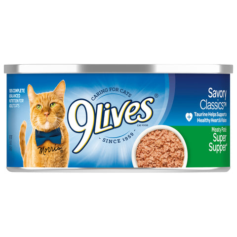 9 Lives Super Supper Ground Entree for Cat, 5.5 Ounce -- 24 per case.