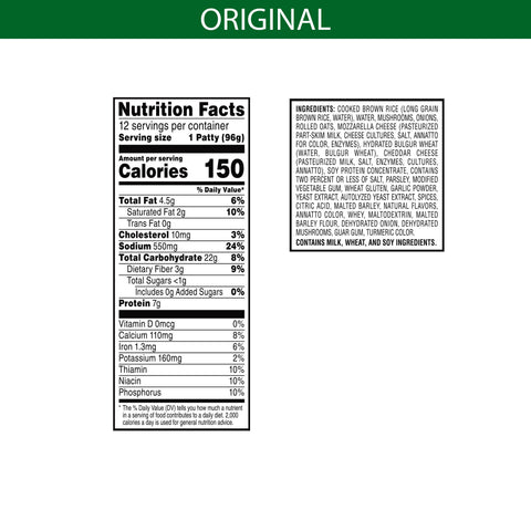 Kelloggs Gardenburger Original Veggie Burger, 3.4 Ounce -- 48 per case