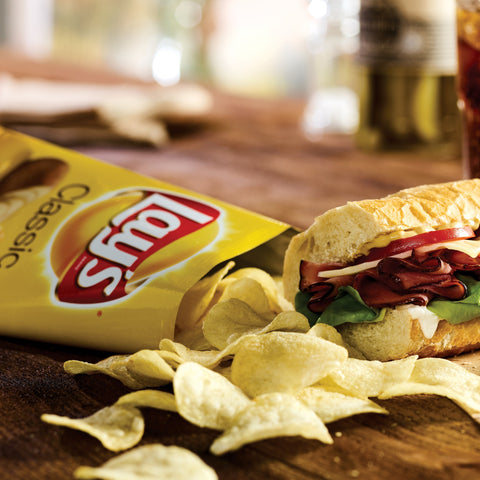 Lays Bulk Classic Regular Potato Chips, 1 Pound -- 6 per case.