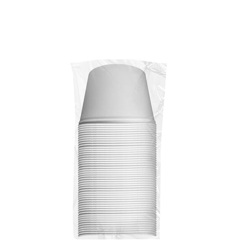 Dart Solo White Unwaxed Double Wrapped Paper Bucket, 53 Ounce -- 50 per case