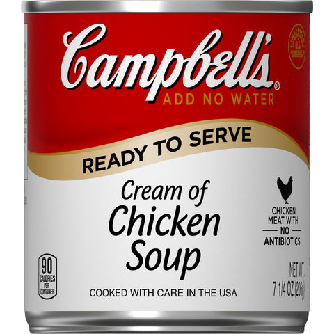 Campbells Ready To Serve Cream of Chicken Soup - 7.25 oz. can, 24 per case
