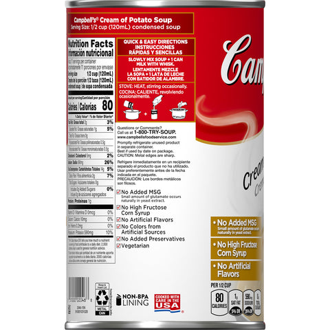 Campbell's® SOUP CREAM OF POTATO CONDENSED