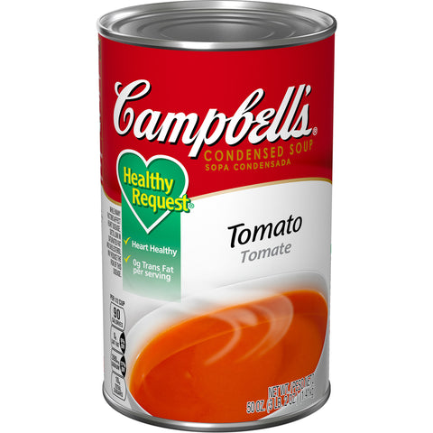 Campbells Healthy Request Condensed Tomato Soup - 50 oz. can, 12 per case