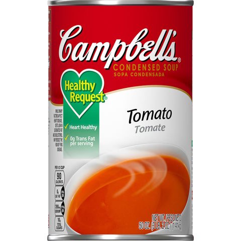 Campbells Healthy Request Condensed Tomato Soup - 50 oz. can, 12 per case
