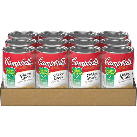 Campbells Healthy Request Chicken Noodle Soup - 50 oz. can, 12 per case