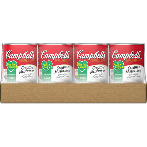 Campbells Condensed Healthy Request Cream of Mushroom Soup - 50 oz. can, 12 per case