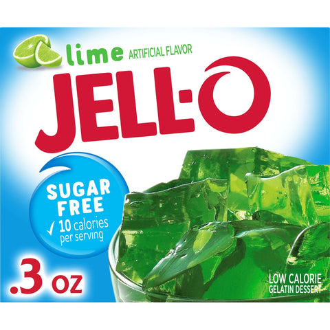 Jello Sugar Free Lime Gelatin, .3 Ounce -- 24 Case