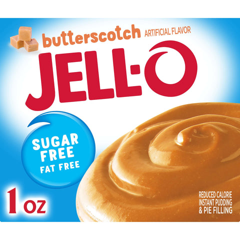 Jell-O PUDDING MIX BUTTERSCOTCH INSTANT SUGAR FREE & FAT FREE